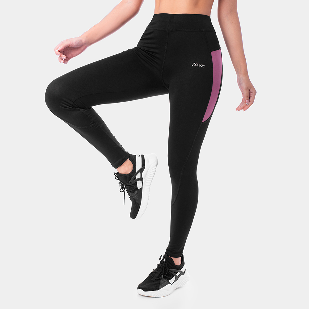 Pantalon Leggins Deportivo Lycra Tann Negro | DVX